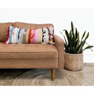 CASA BOHO Coastal Bohemian Design Fiesta Lumbar Pillow Cover